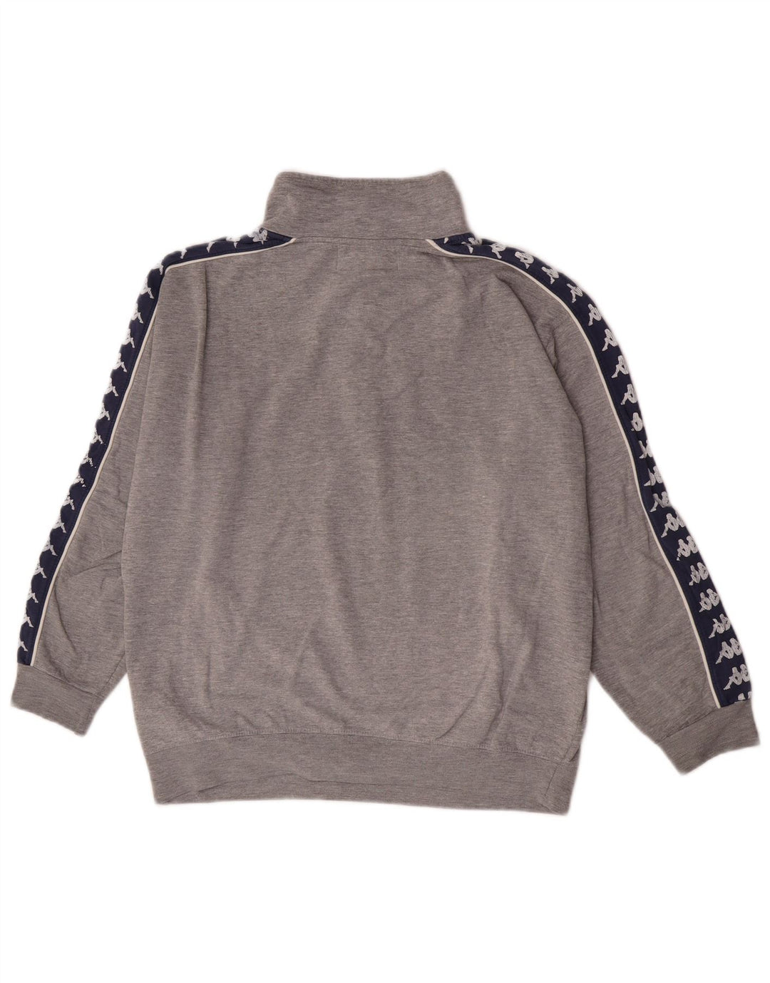 Kappa Dame Grafisk Sweatshirt Jumper UK 14 Medium Grey Colourblock