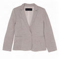Zara Womens Open Blazer Jacket UK 12 Medium Grey