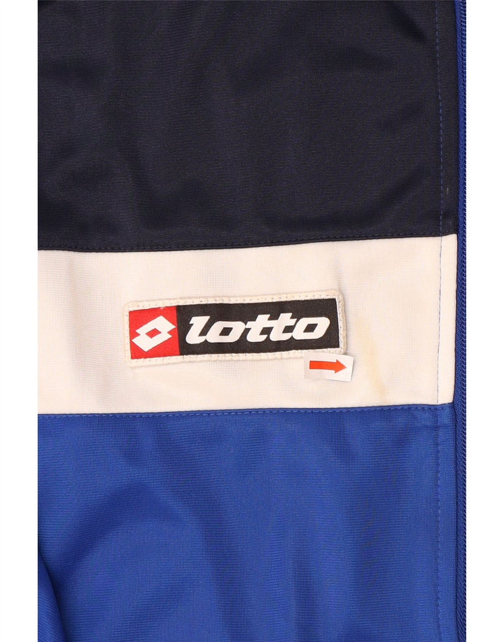 Lotto Træningsdragt til mænd Topjakke XL Blå Colourblock Polyester