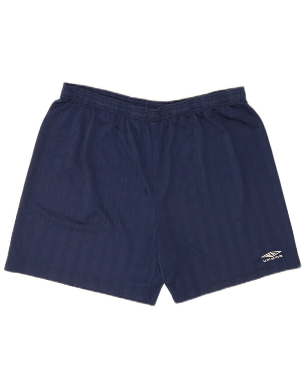 Umbro Herre Graphic Sports Shorts XL Navy Blue Polyester