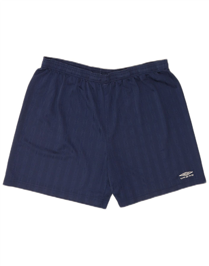 Umbro Herre Graphic Sports Shorts XL Navy Blue Polyester