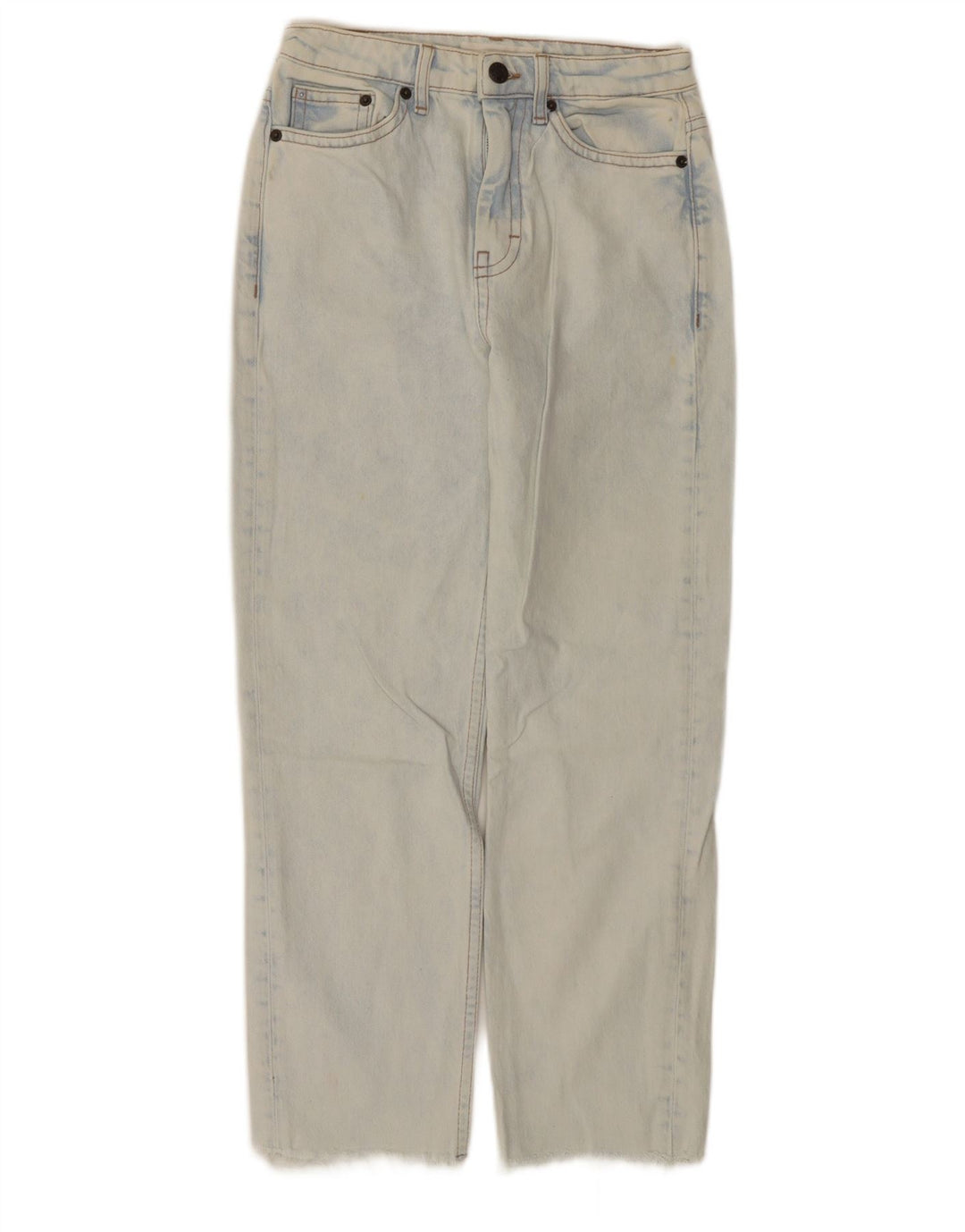 Topshop Dame Straight Jeans W25 L25 Blå Bomuld