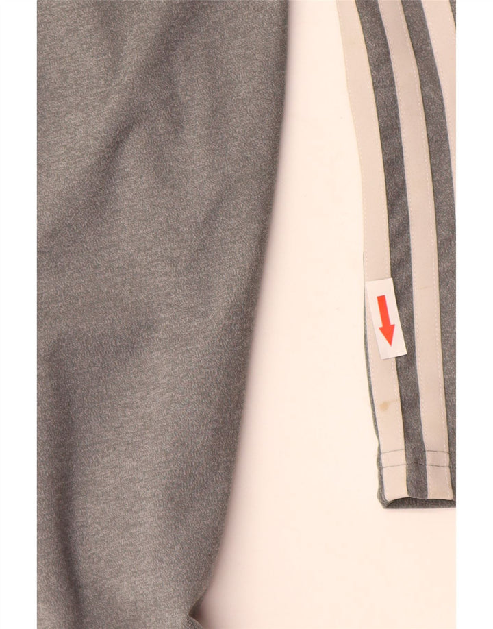 Adidas Womens Climalite Leggings UK 12/14 Medium Grey Polyester