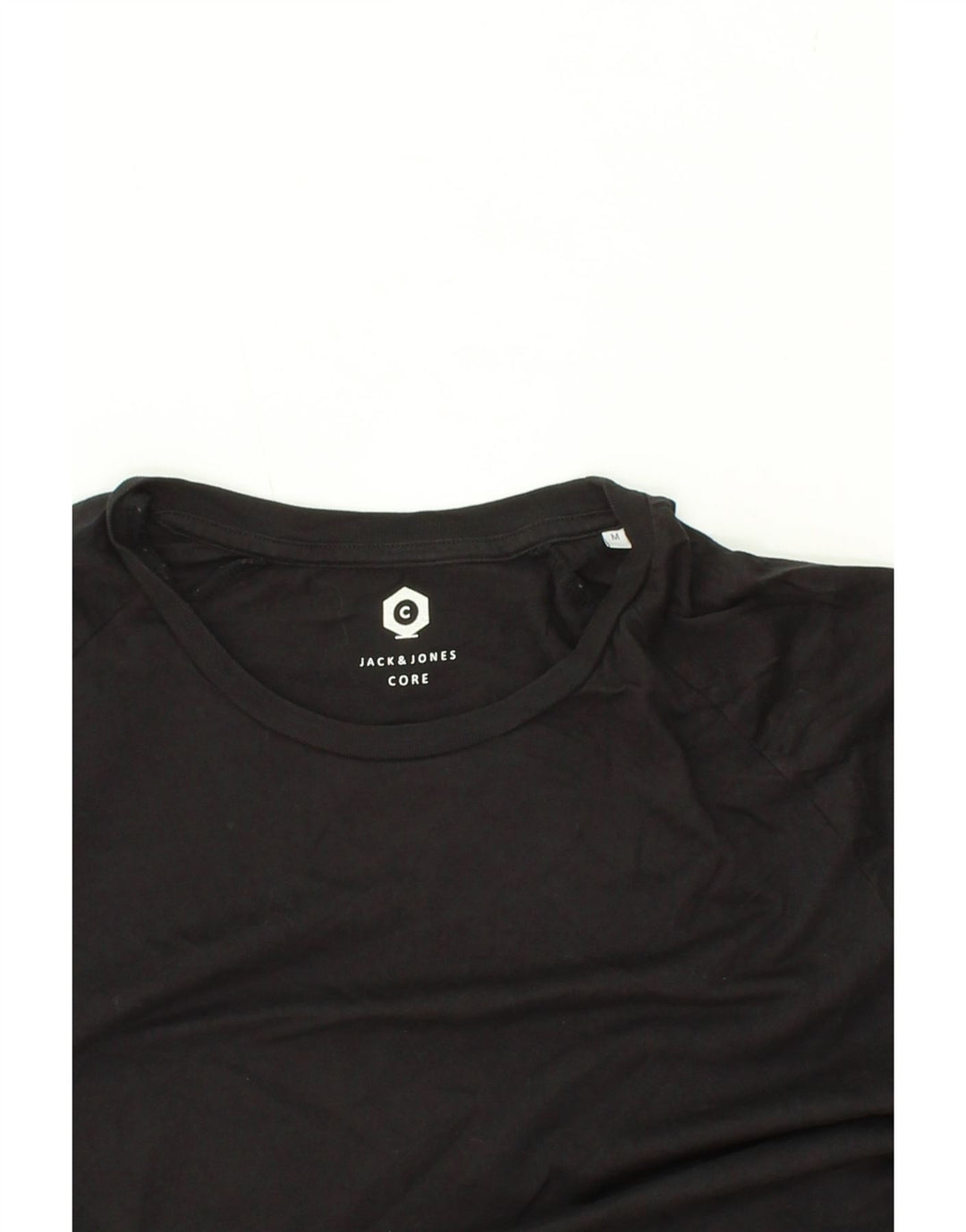 JACK & JONES Mens T-Shirt Top Medium Black Cotton Vintage Jack & Jones and Second-Hand Jack & Jones from Messina Hembry 