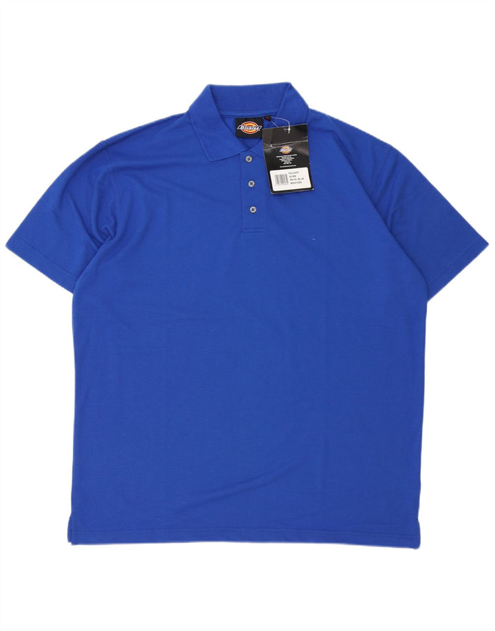 Dickies herre poloshirt XL blå polyester