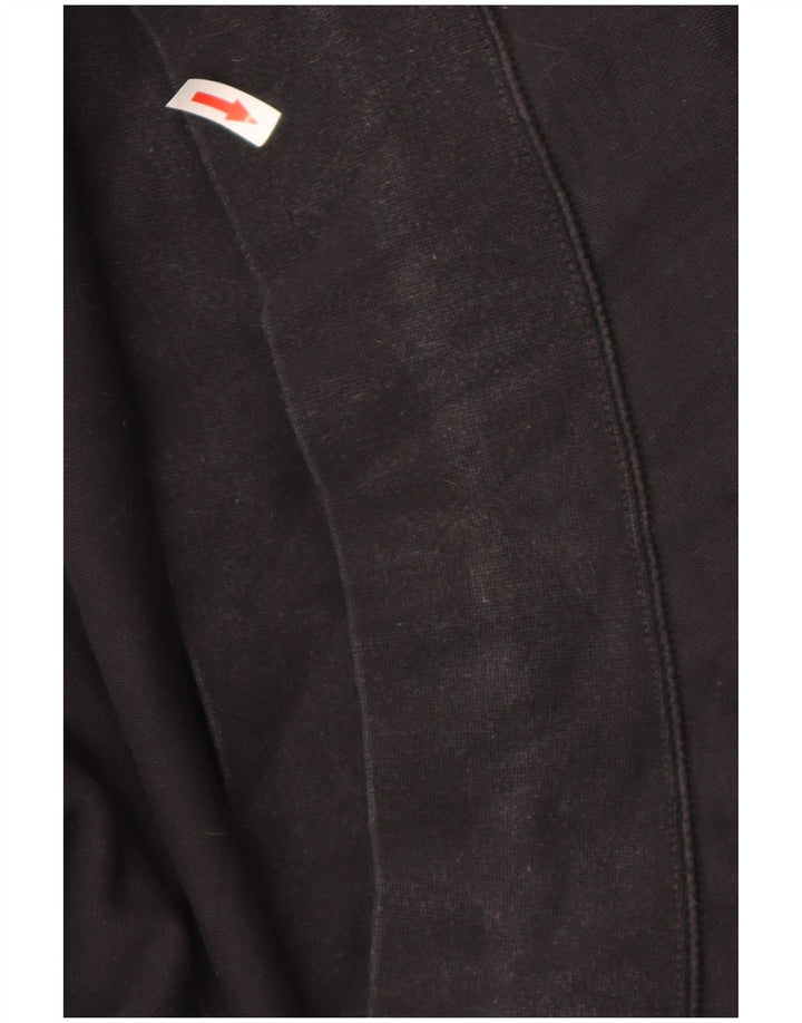 Nike Dame Oversized Hoodie Jumper UK 16 Large Black Bomuld