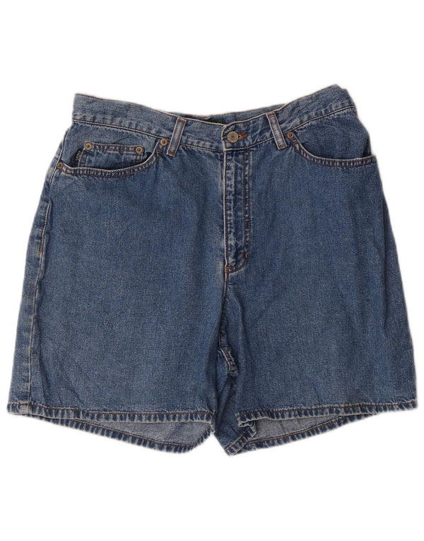 Ralph Lauren Womens Petite Denim Shorts US 12 Large W30 Blue Cotton