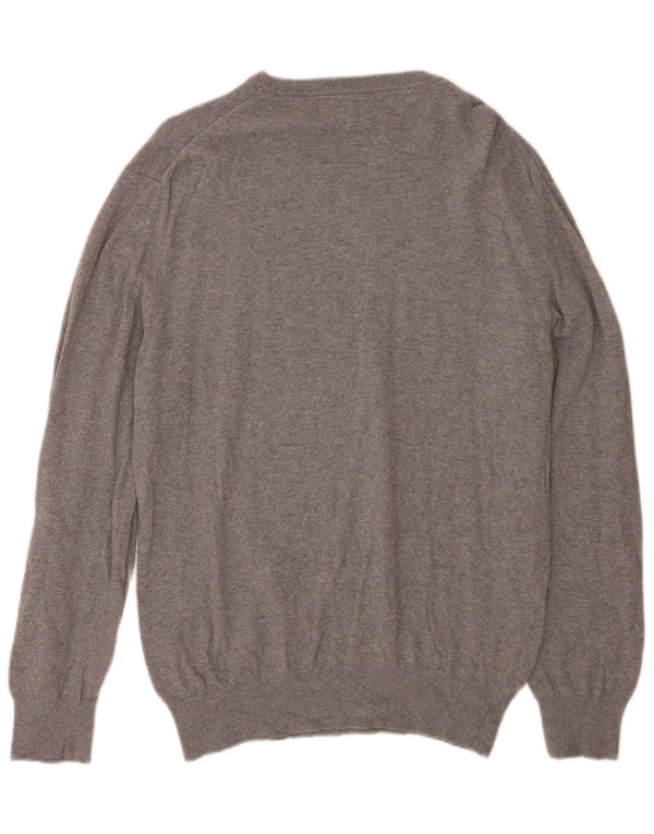 MC2 SAINT BARTH Herre grafisk trøje med rund hals 2XL grå merinould