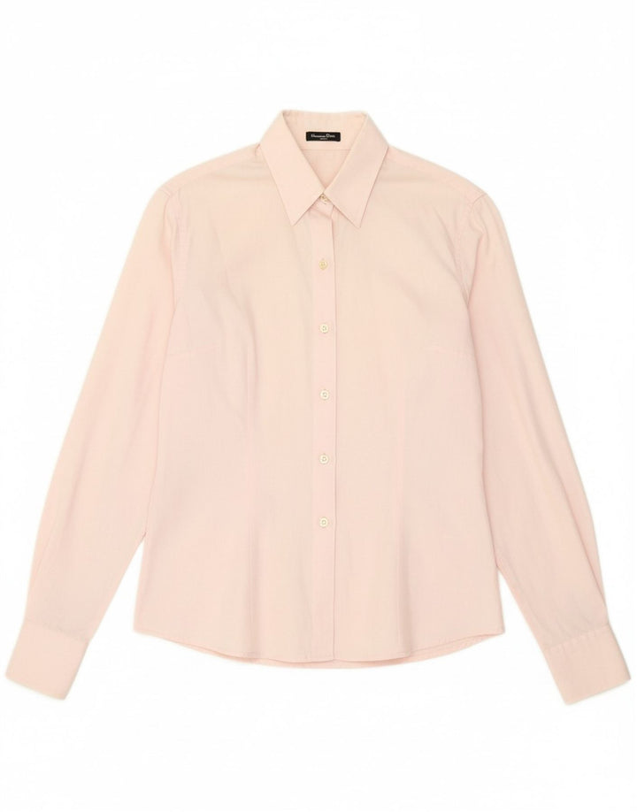 MASSIMO DUTTI Womens Shirt EU 38 Medium Pink Cotton Vintage Massimo Dutti and Second-Hand Massimo Dutti from Messina Hembry 