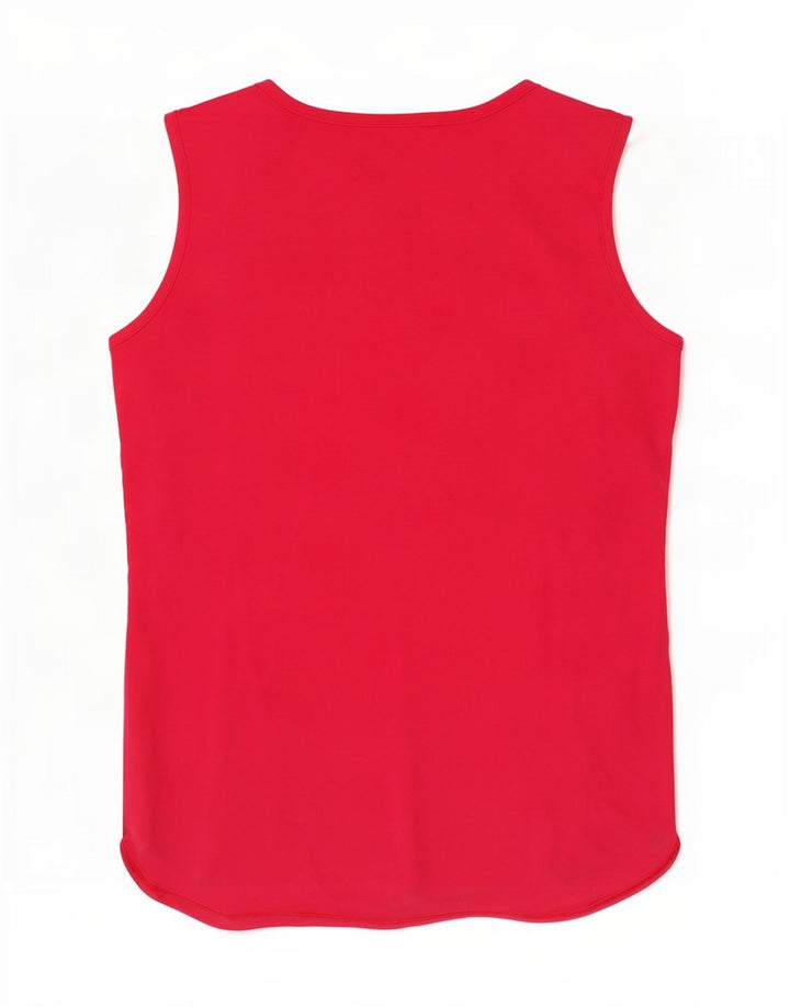 Guess Kvinders Grafisk Vest Top UK 14 Medium Pink Colourblock Bomuld