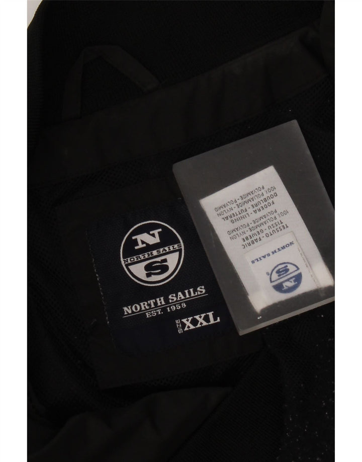 North Sails Herre Bomber Jacket UK 44 2XL Sort Polyamid
