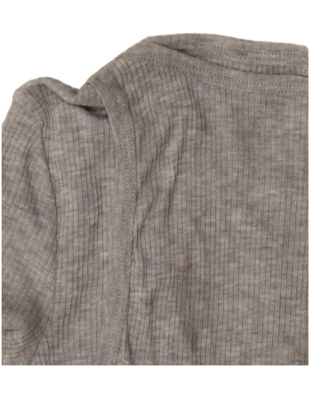 Zara Dame Top Langærmet UK 8 Small Grå Flecked Polyester