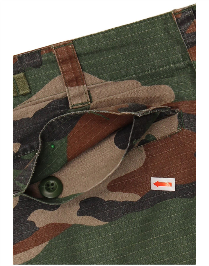 VINTAGE Cargo Shorts til mænd XS W30 Flerfarvet Camouflage Bomuld