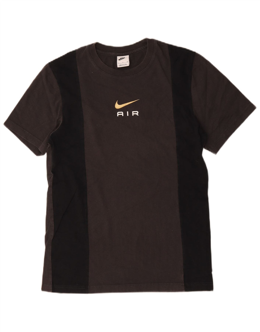 Nike Herre Air T-Shirt Top Lille Brun Colourblock