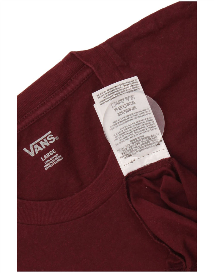 Vans Herre T-Shirt Top Stor Bourgogne Bomuld