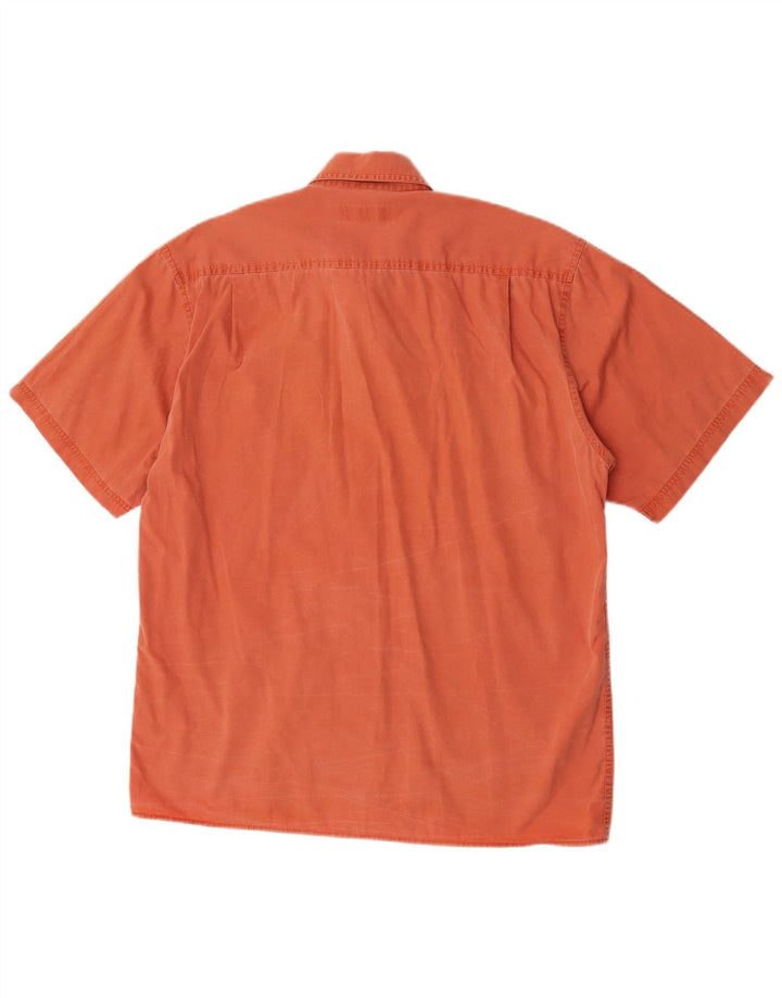 Wrangler Kortærmet Herreskjorte Medium Orange Bomuld