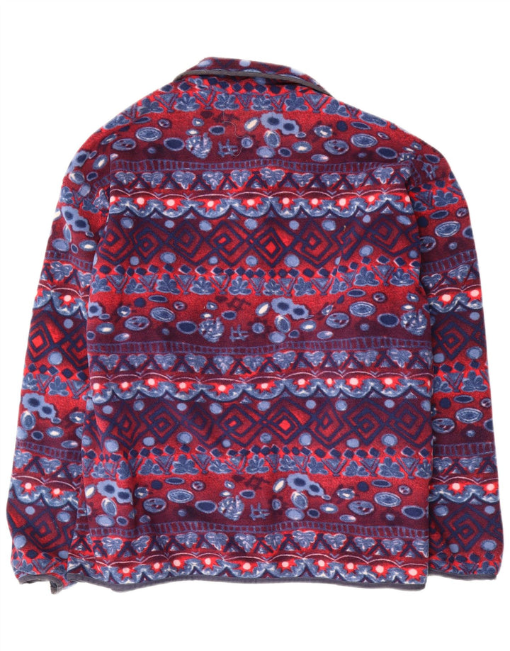 DIADORA Fleecejakke til mænd UK 40 Stor marineblå geometrisk polyester