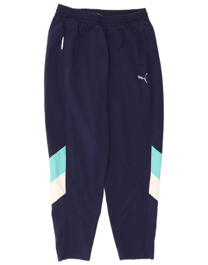 Puma Herre træningsdragt Bukser Large Navy Blue Colourblock Polyester