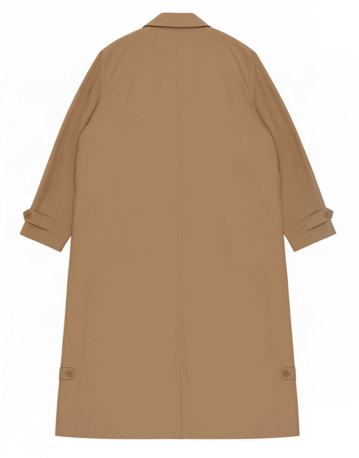 Marks & Spencer Dame Longline Overfrakke UK 20 2XL Beige Polyester