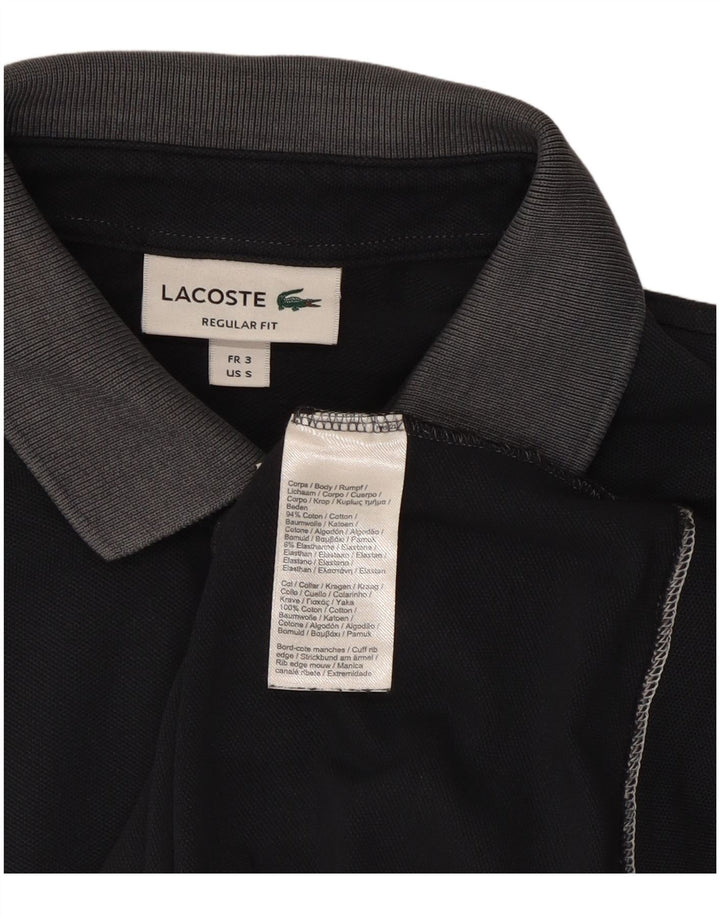 Lacoste Herre Regular Fit Polo Shirt Størrelse 3 Small Navy Blue Colourblock