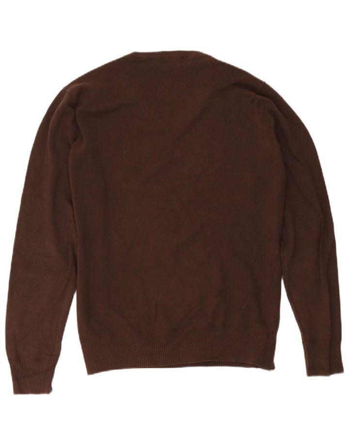 Zara Herre V-hals sweater XL Brun