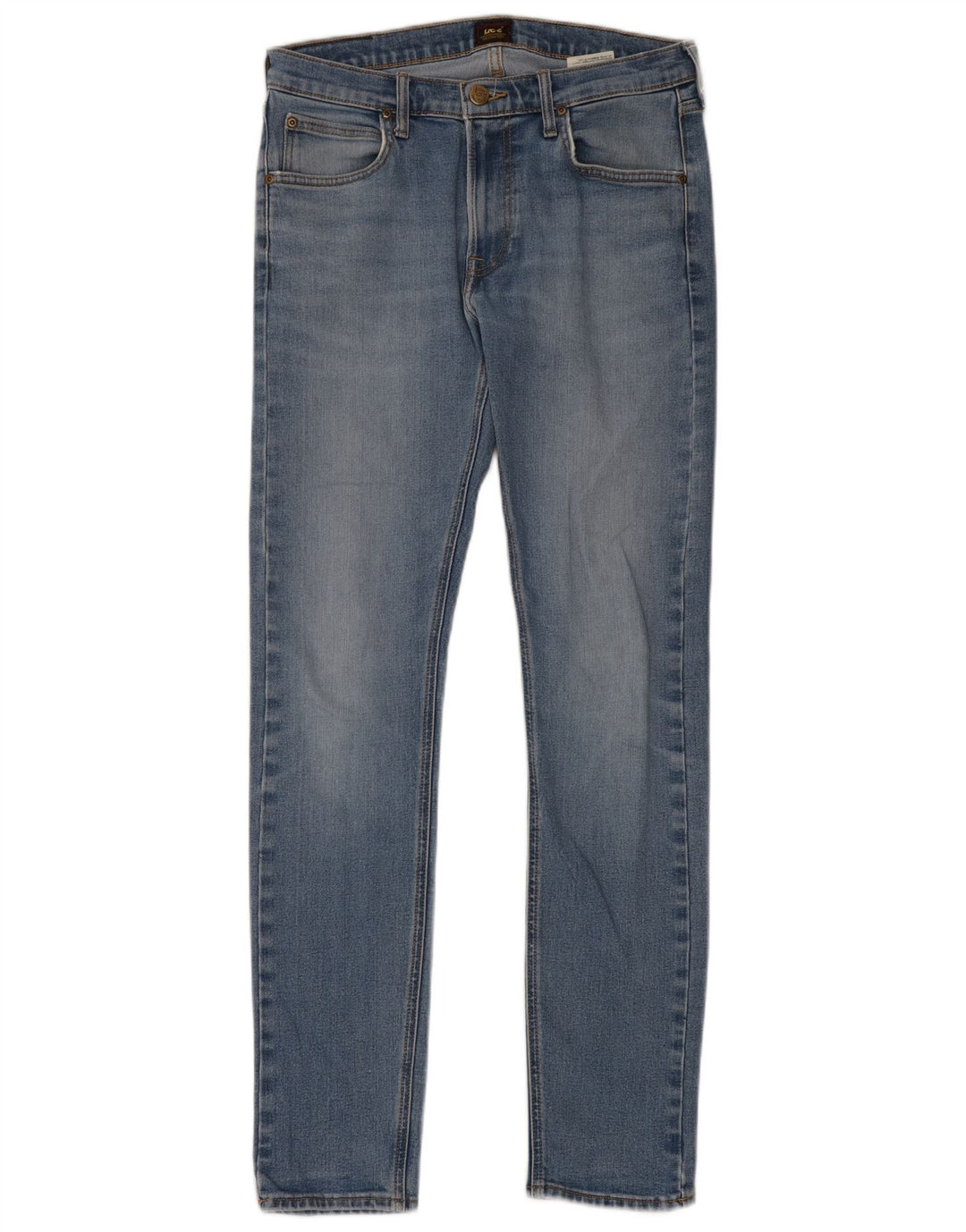 Lee Herre Luke Tapered Slim Jeans W31 L34 Blå Bomuld