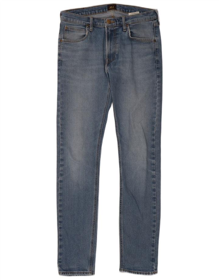 Lee Herre Luke Tapered Slim Jeans W31 L34 Blå Bomuld