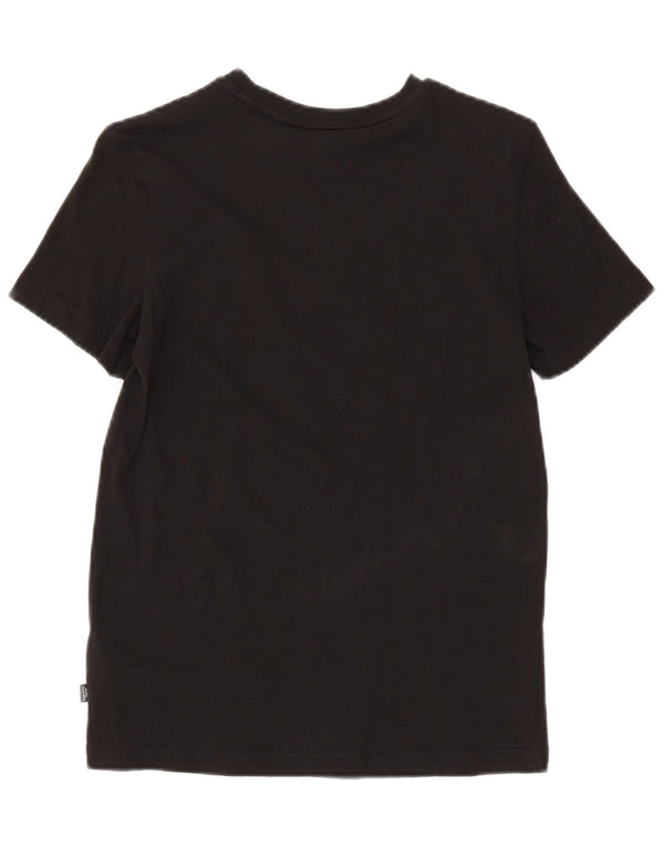 Puma drenge grafisk t-shirt top 13-14 år sort bomuld