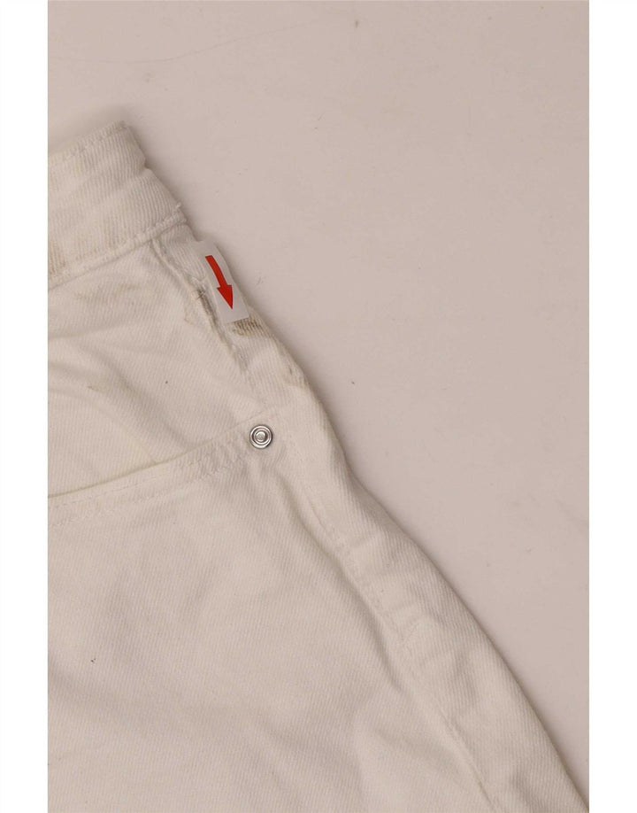 Zara denimshorts til kvinder EU 40 Medium W30 Hvid