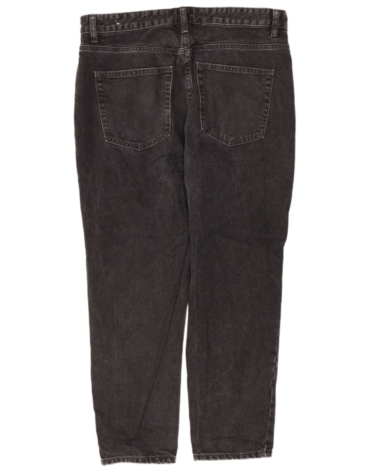 Zara Herre tilspidsede jeans W34 L26 sort bomuld