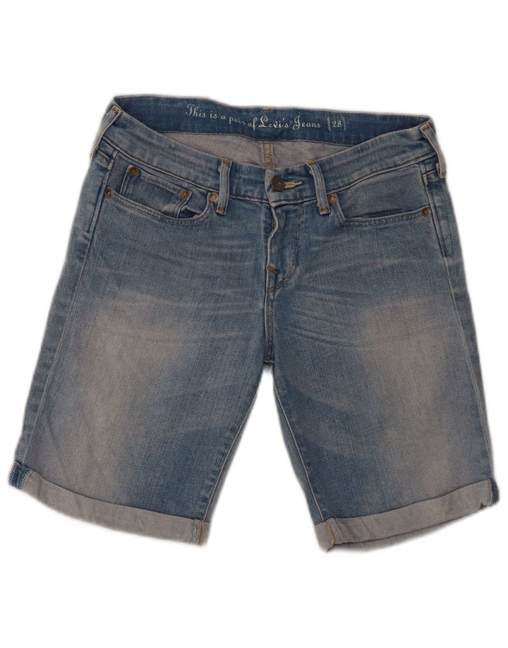 LEVI'S denimshorts til kvinder W28 Mellemblå bomuld