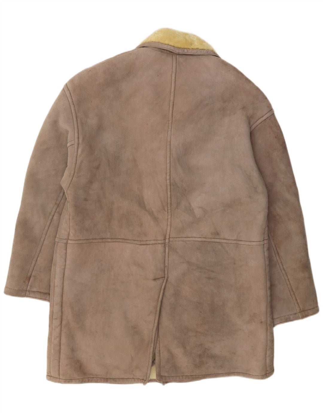 Emme Shearling Overcoat til mænd UK 36 Small Grey Colourblock