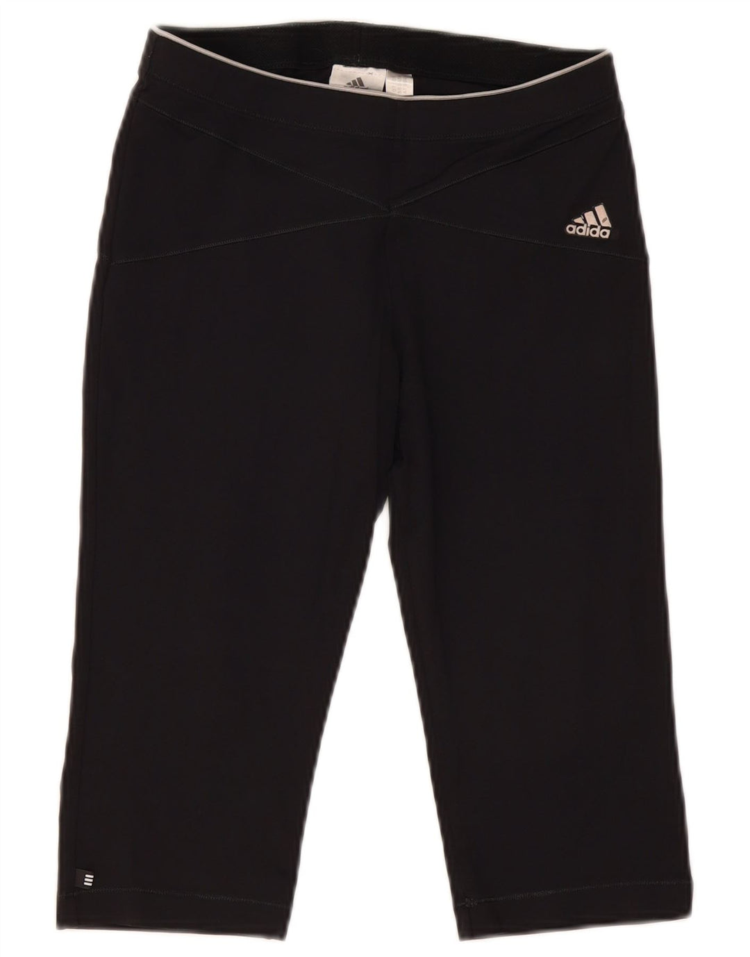Adidas Dame Capri Leggings UK 12 Medium Sort Polyamid