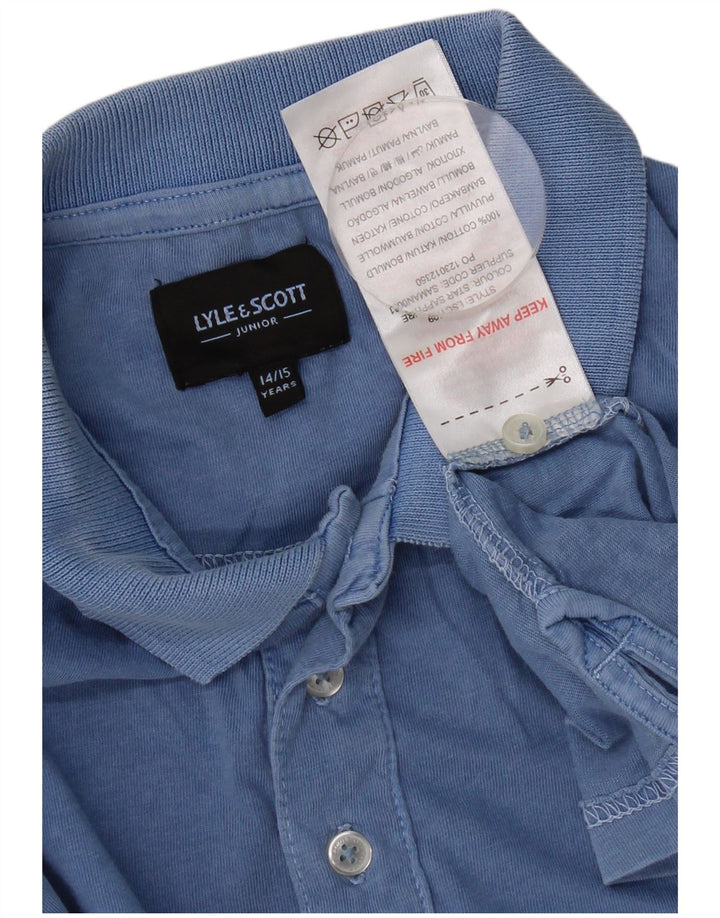 LYLE & SCOTT drenge poloshirt 14-15 år blå bomuld