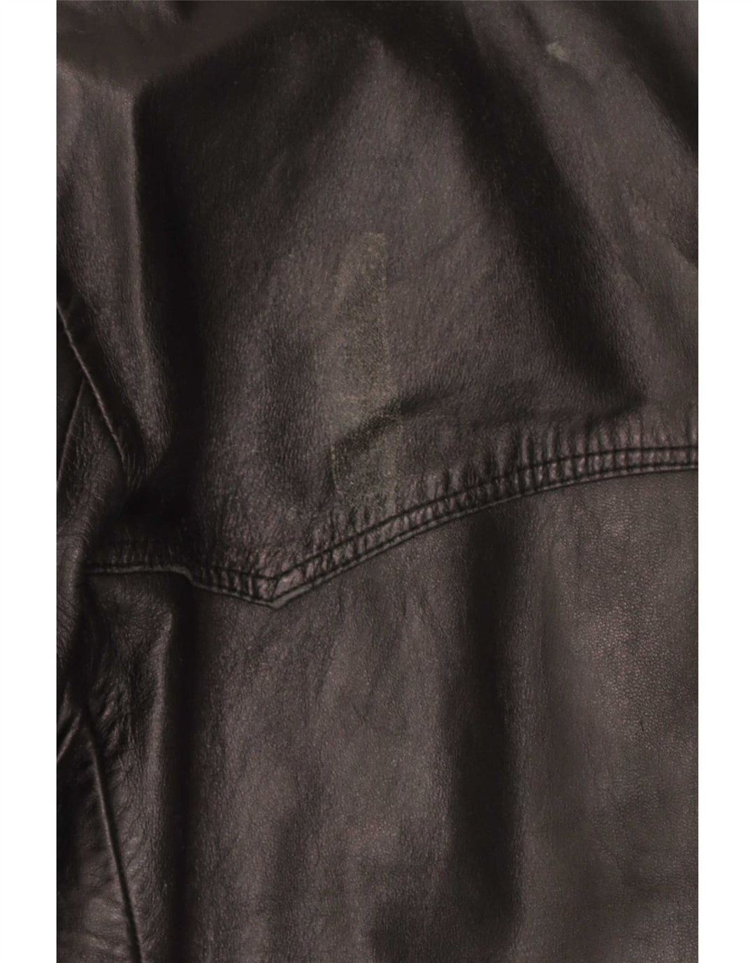 Vintage herre 3-knaps læder blazerjakke UK 36 Small Black