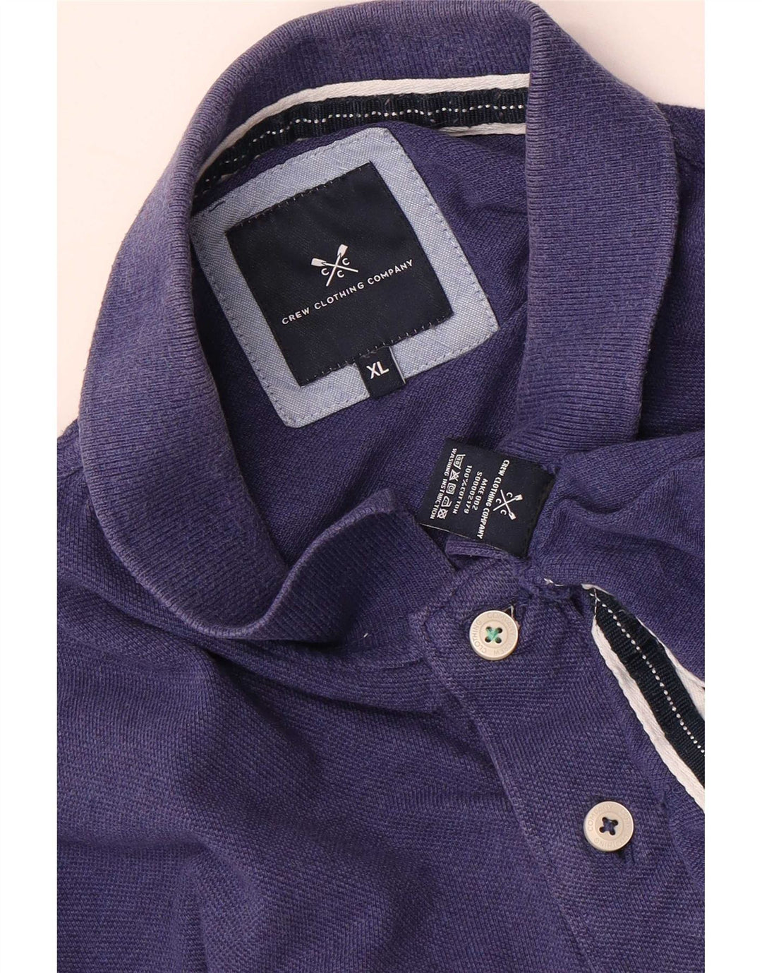 Crew Beklædning Herre Polo Shirt XL Navy Blue