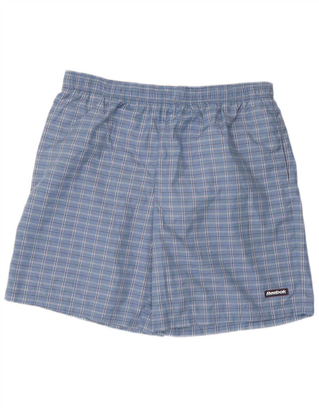 Reebok Sportshorts til mænd 2XL blå ternet polyester