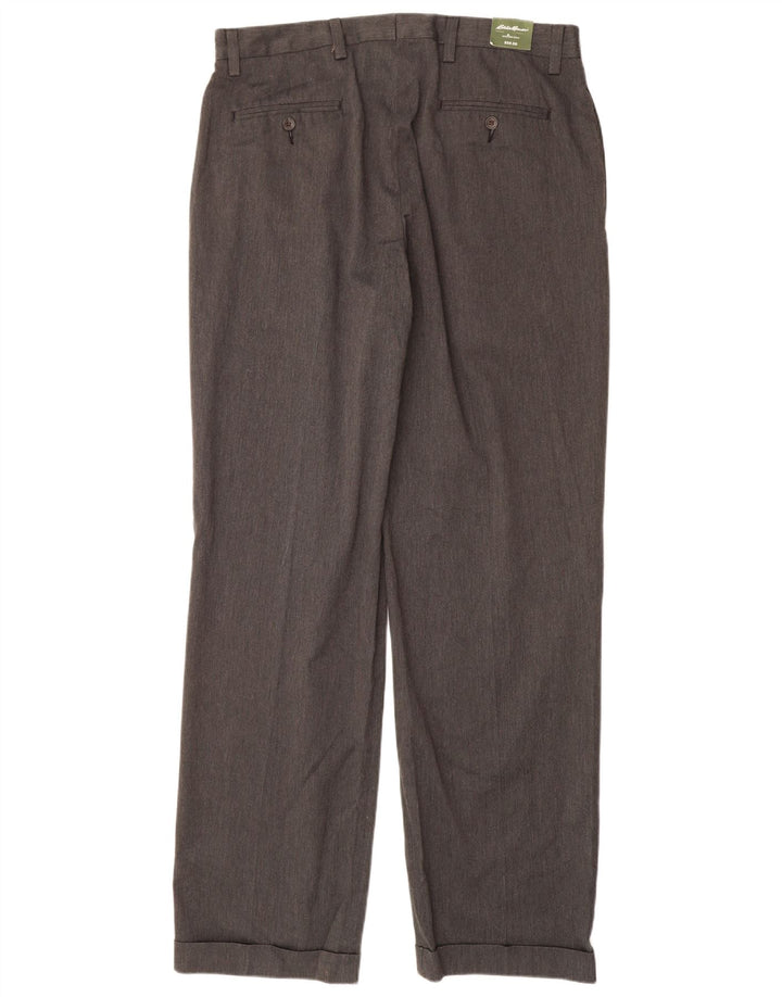 EDDIE BAUER Herre Classic Fit Pegged Chino Bukser W36 L36 Grå Bomuld