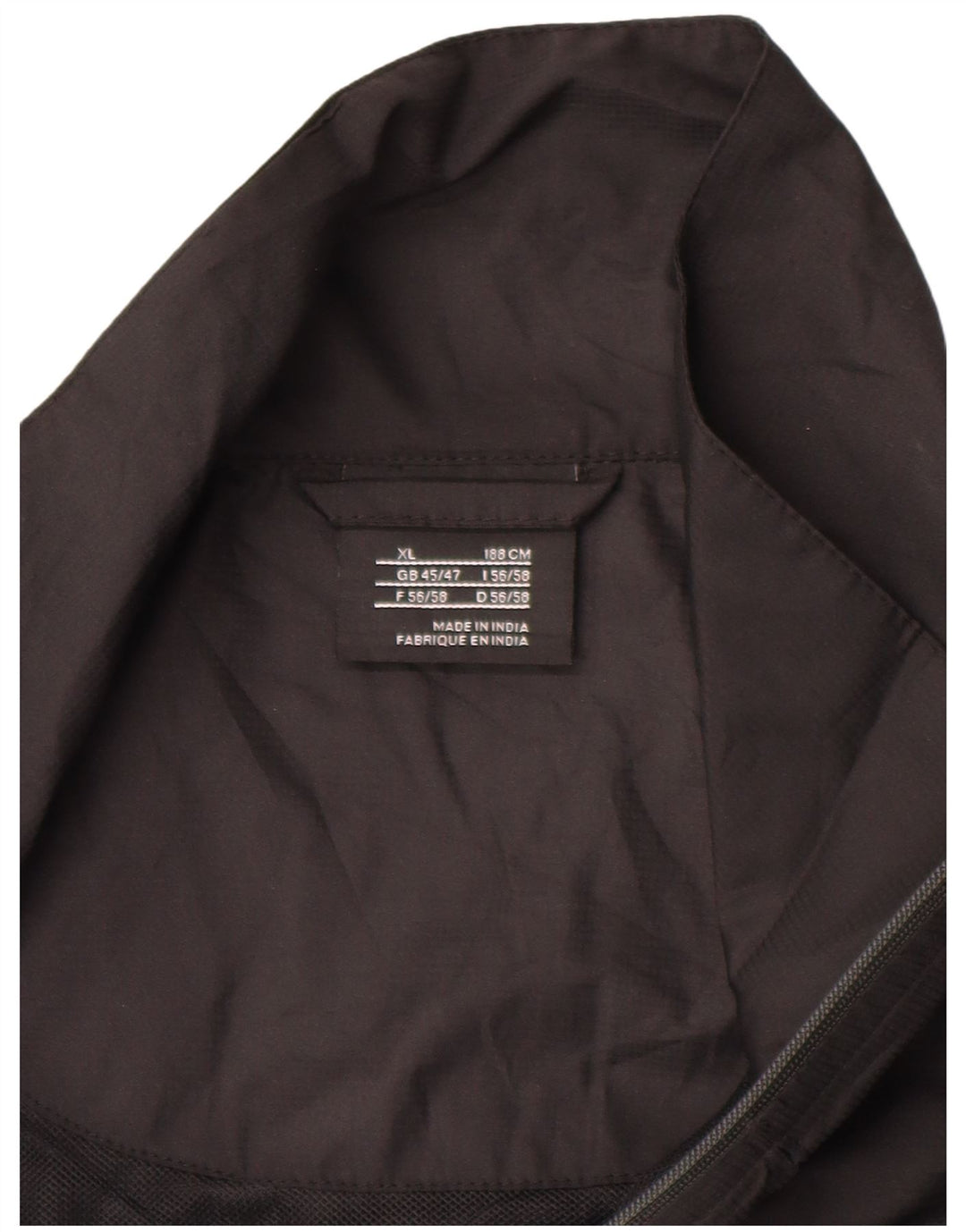 Nike Kortærmet Pullover til mænd, træningsdragt Topjakke UK 45/47 XL Sort