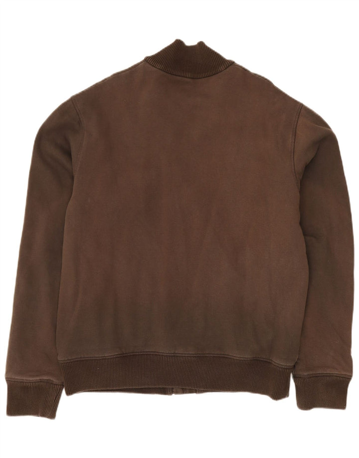 TIMBERLAND Herre Slim Fit Bomber Jacket UK 40 Stor brun bomuld