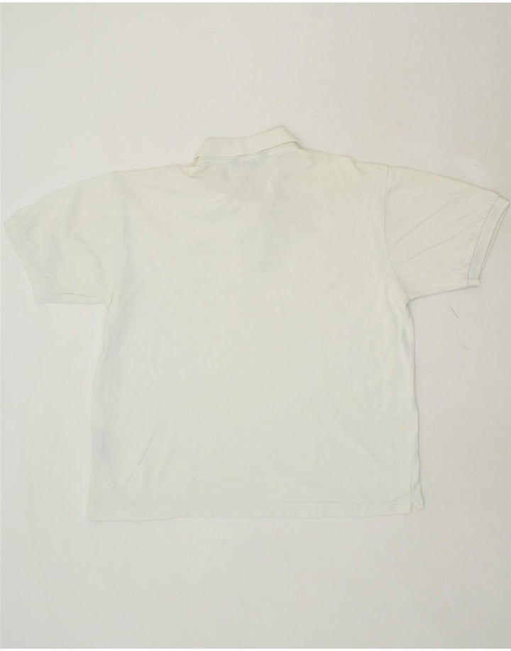 KAPPA Mens Polo Shirt XL White Cotton Vintage Kappa and Second-Hand Kappa from Messina Hembry 