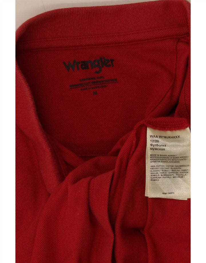 Wrangler herre poloshirt Medium rød bomuld