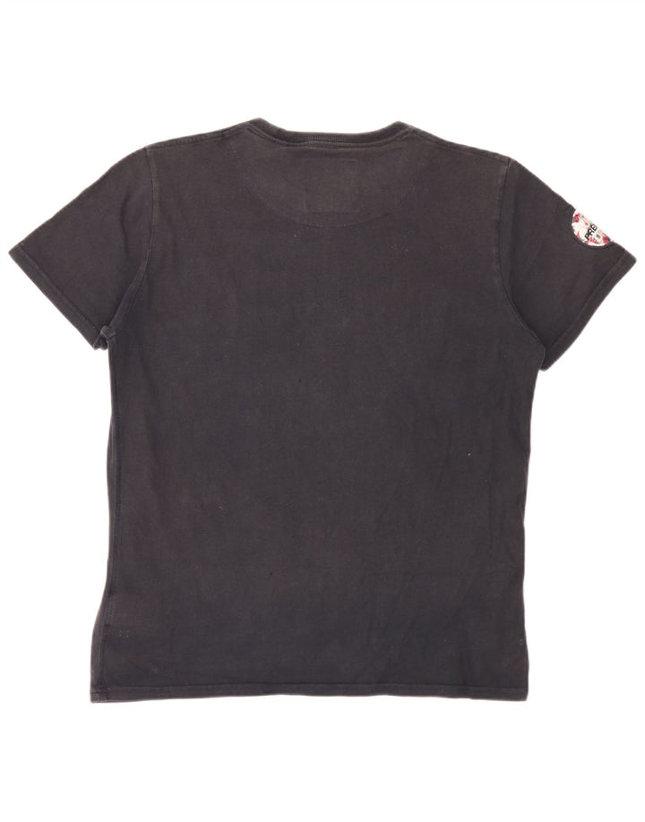 Superdry Grafisk T-shirt top til mænd XL sort bomuld