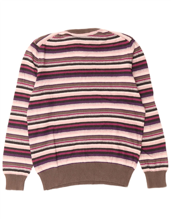 SERGIO TACCHINI Dame V-hals sweater UK 14 Medium Flerfarvet