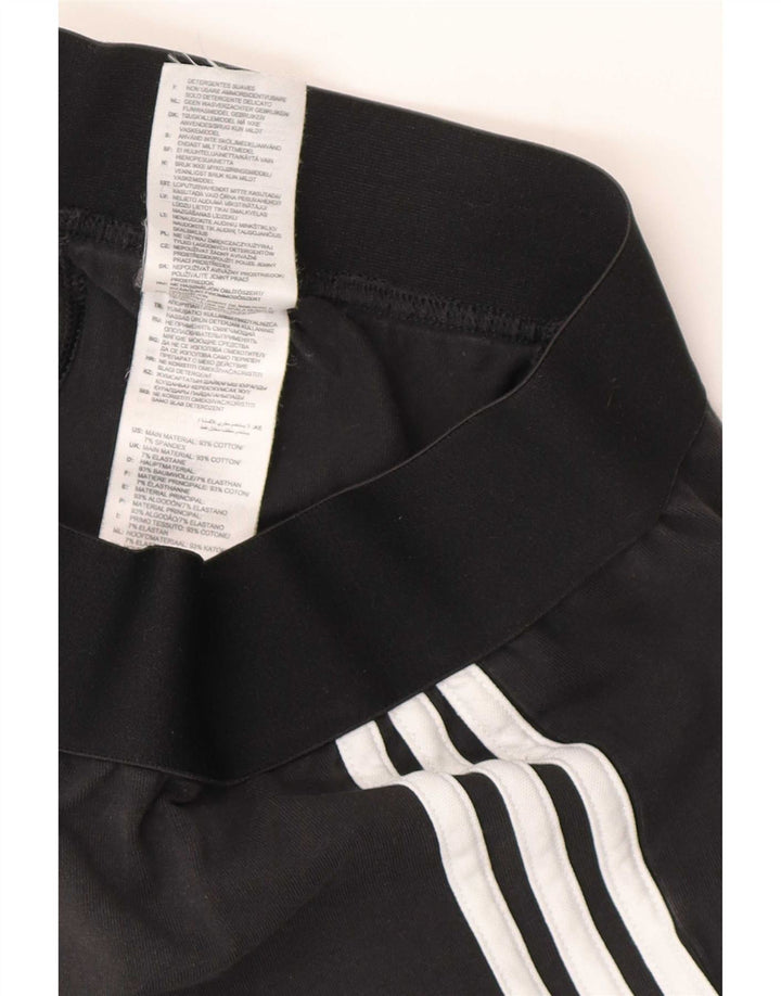 Adidas Dame Leggings UK 12/14 Medium Sort Bomuld