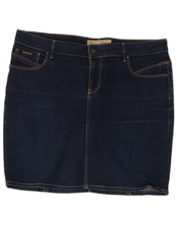 Guess Womens Mini Denim Skirt W29 Medium Blue Cotton
