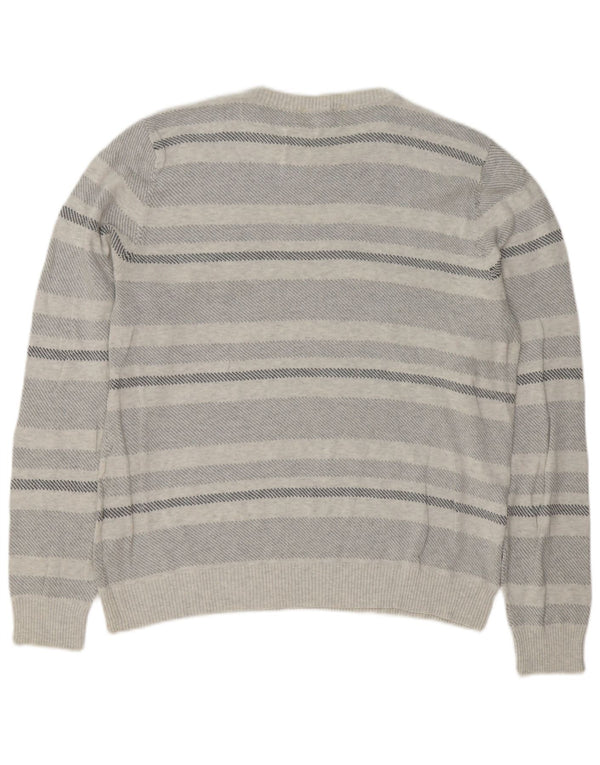 Marks & Spencer Herre Blue Harbor Crew Neck trøje Sweater Large Grå