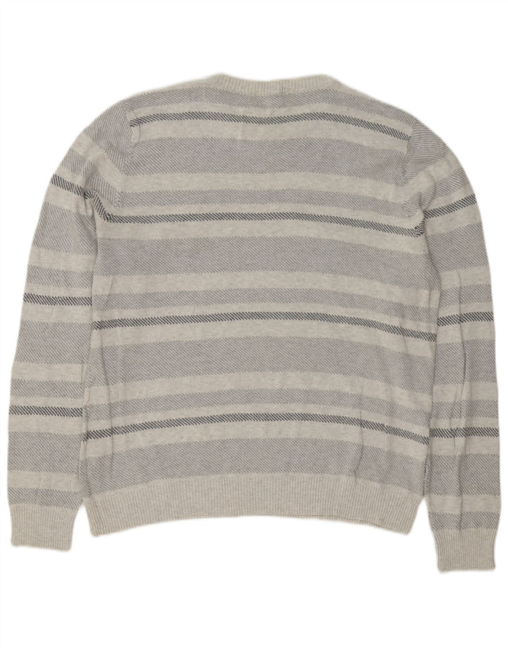 Marks & Spencer Herre Blue Harbor Crew Neck trøje Sweater Large Grå