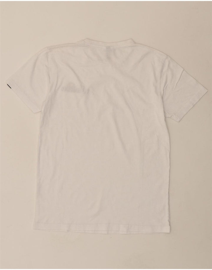 ELLESSE Mens T-Shirt Top Medium White Vintage Ellesse and Second-Hand Ellesse from Messina Hembry 