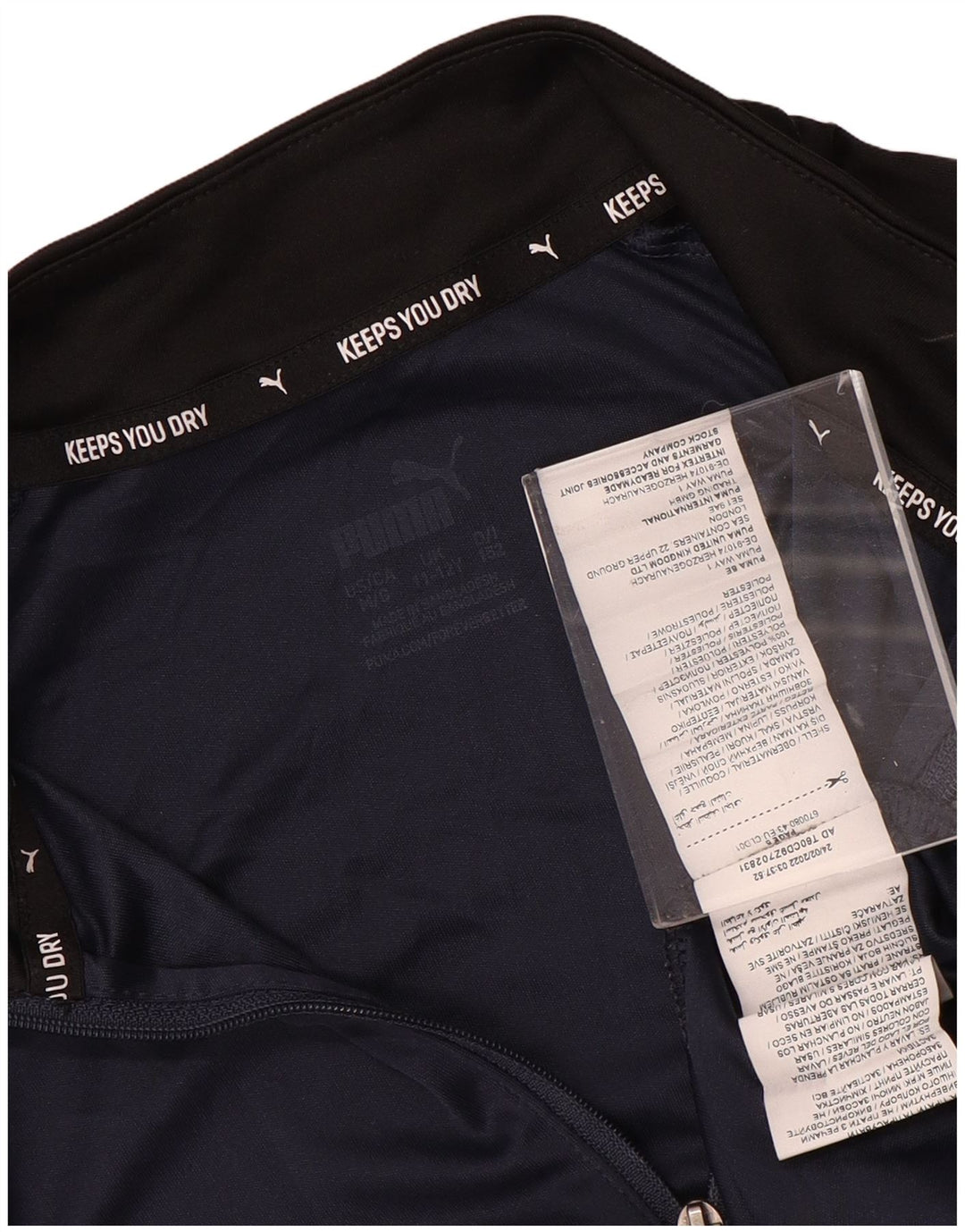 PUMA Boys Pullover Træningsdragt Top 11-12 år Navy Blue Colourblock